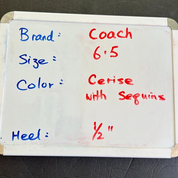 Women Coach sequins logo print on canvas sneakers - Picture 9 of 10